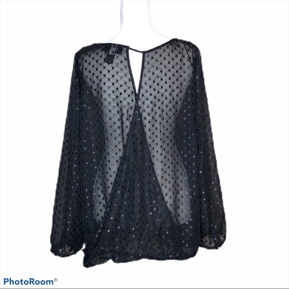 Lane Bryant Semi-Sheer blouse - Picture 2 of 6
